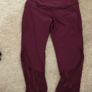Maroon Yoga Pants